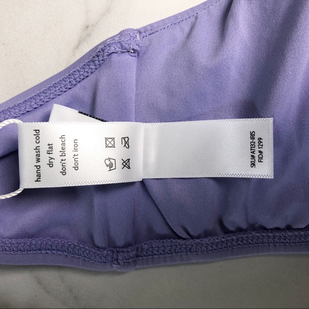 Andie Wynwood Bikini Top Purple Lavender Size L NWT - Picture 3 of 10